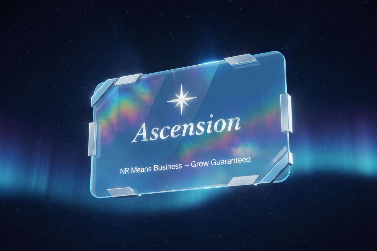 Ascension NR Means Business Membership — Crystal Blue
