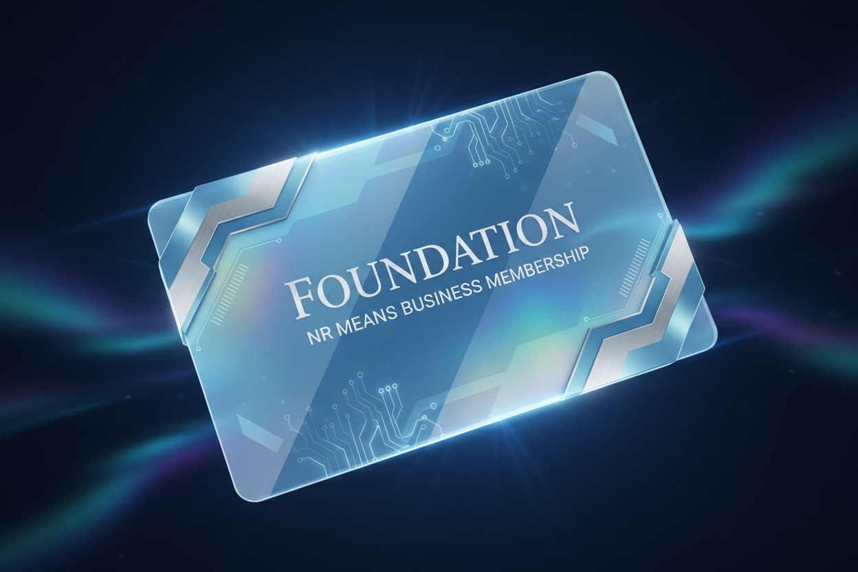Foundation NR Means Business Membership — Crystal Blue