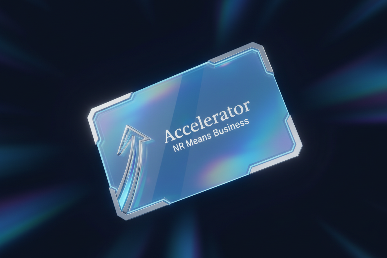 Accelerator NR Means Business Membership — Crystal Blue