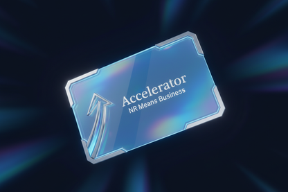 Accelerator NR Means Business Membership — Crystal Blue